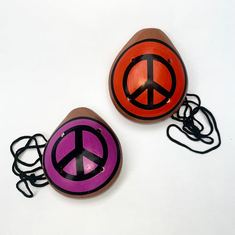 Ocarina Peace Sign Lrg - W018