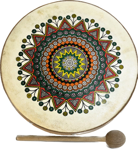 NEW! Mandala Frame Drum - J054