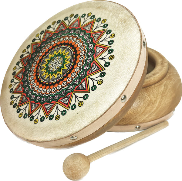 Mandala Frame Drum - J054