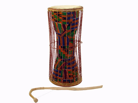 Kente Talking Drum 15" - J0141