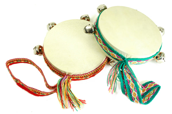 Damasas Drum w/ Bells & Fabric Loop - J020B