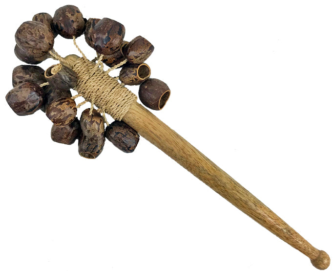 rubber tree nut Drum Stick Handle Nut Shaker