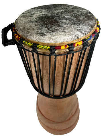 Djembe Drum Small Cow - R018C - w/ FREE Drum Cap